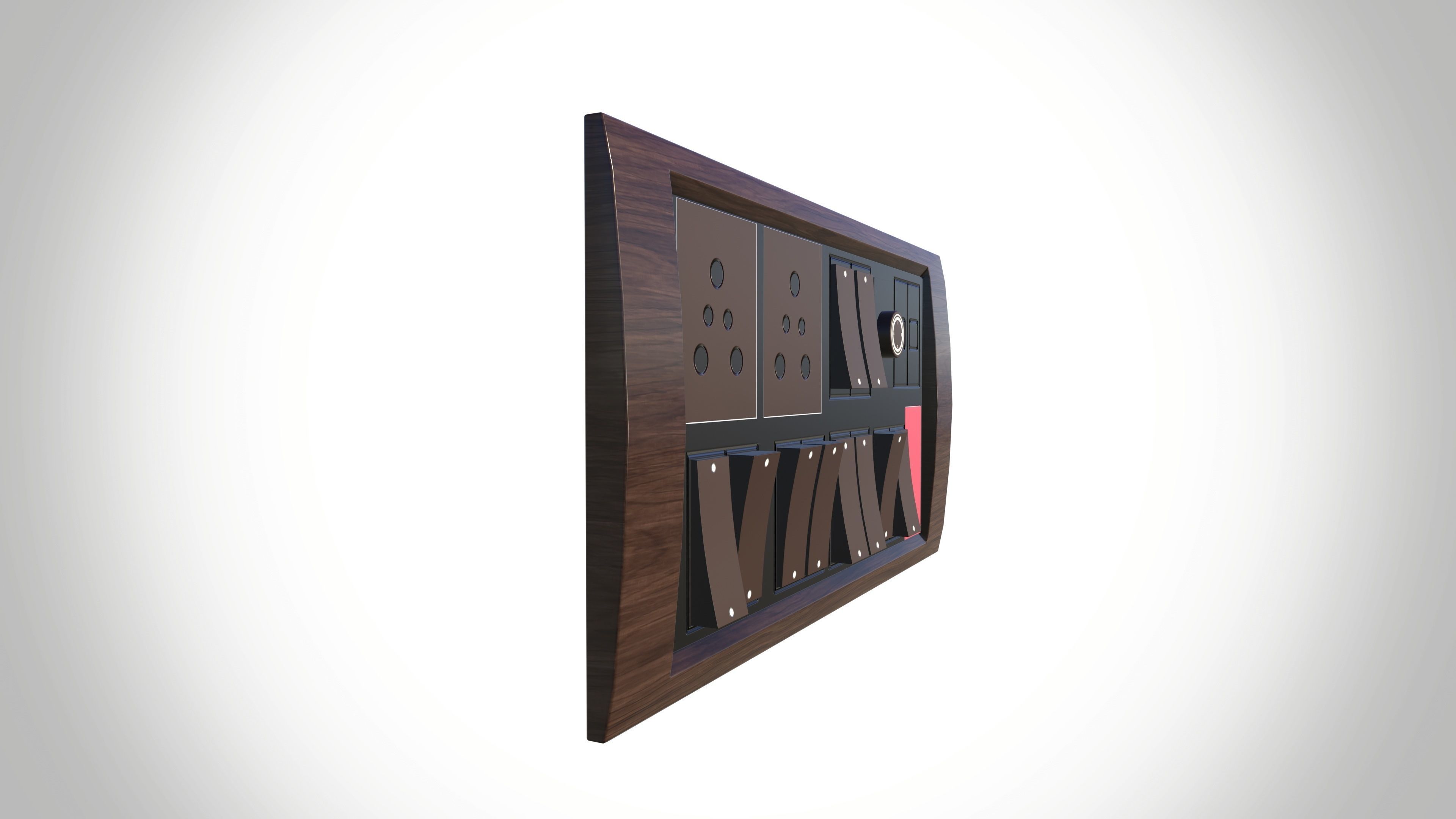 Switchboard Low-poly 3D model_5