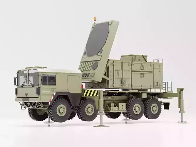 Radar AN MPQ-53 MAN KAT 3D model