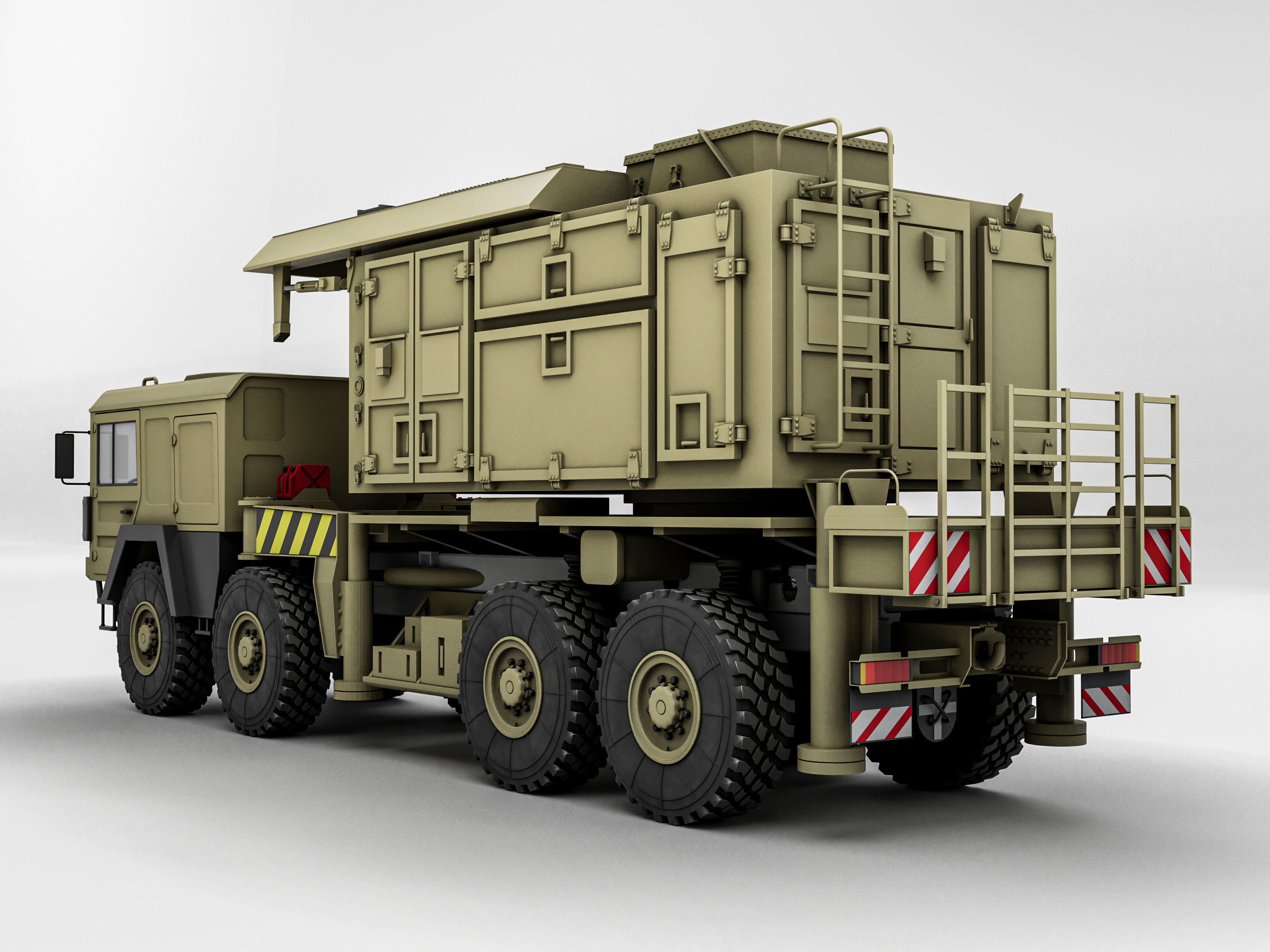 Radar AN MPQ-53 MAN KAT 3D model_10