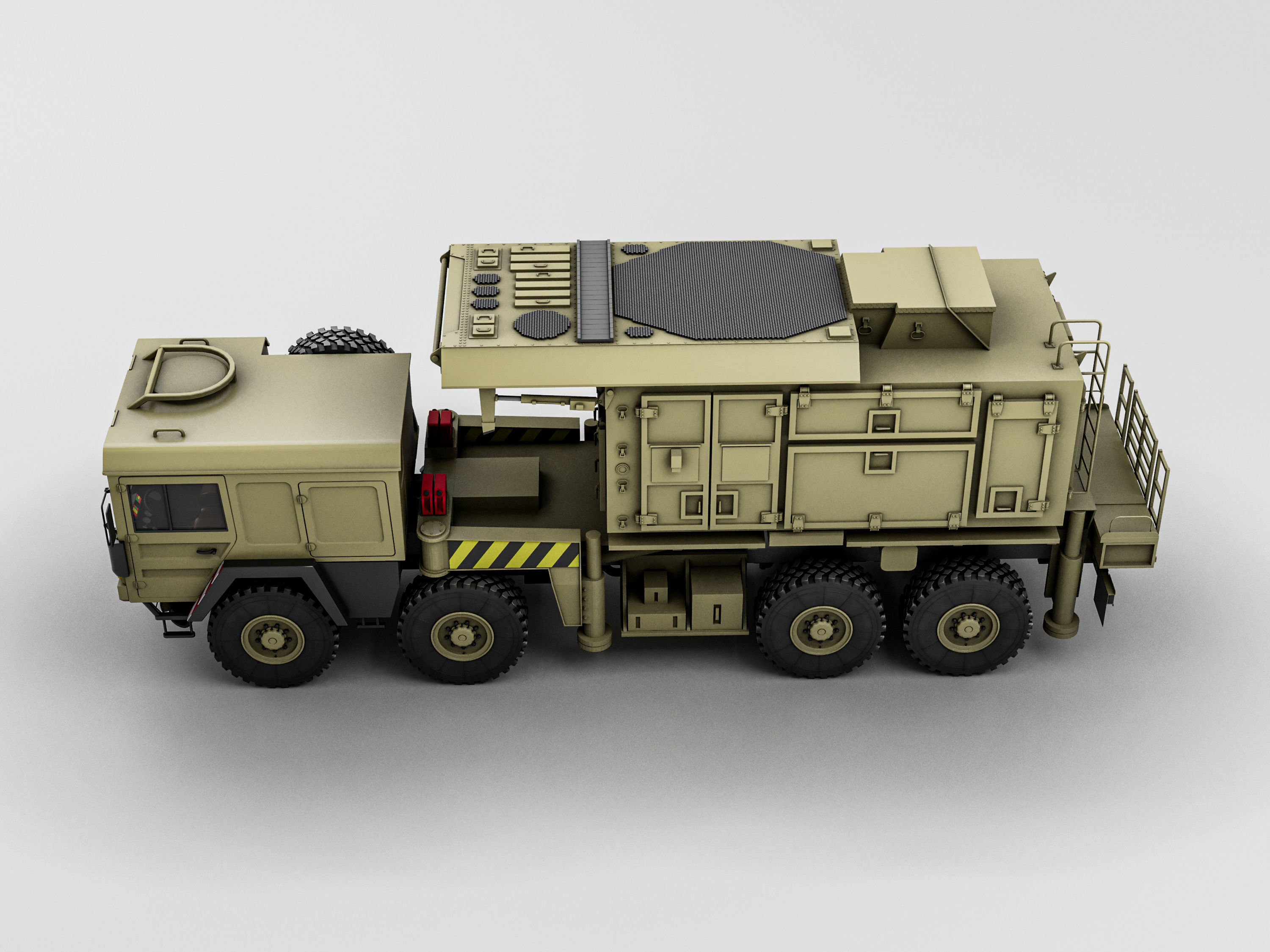 Radar AN MPQ-53 MAN KAT 3D model_16