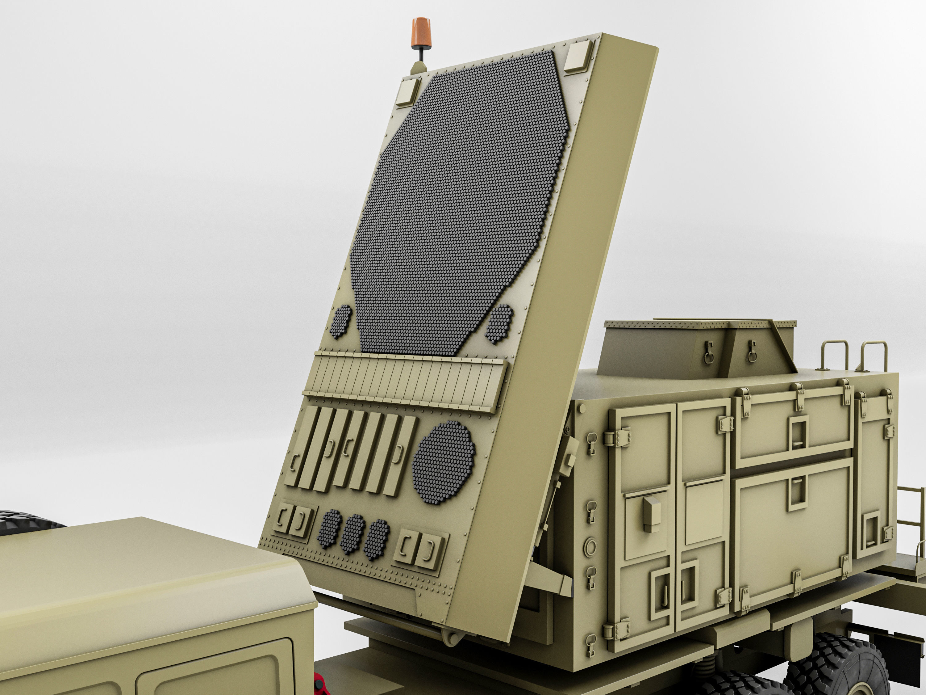 Radar AN MPQ-53 MAN KAT 3D model_13