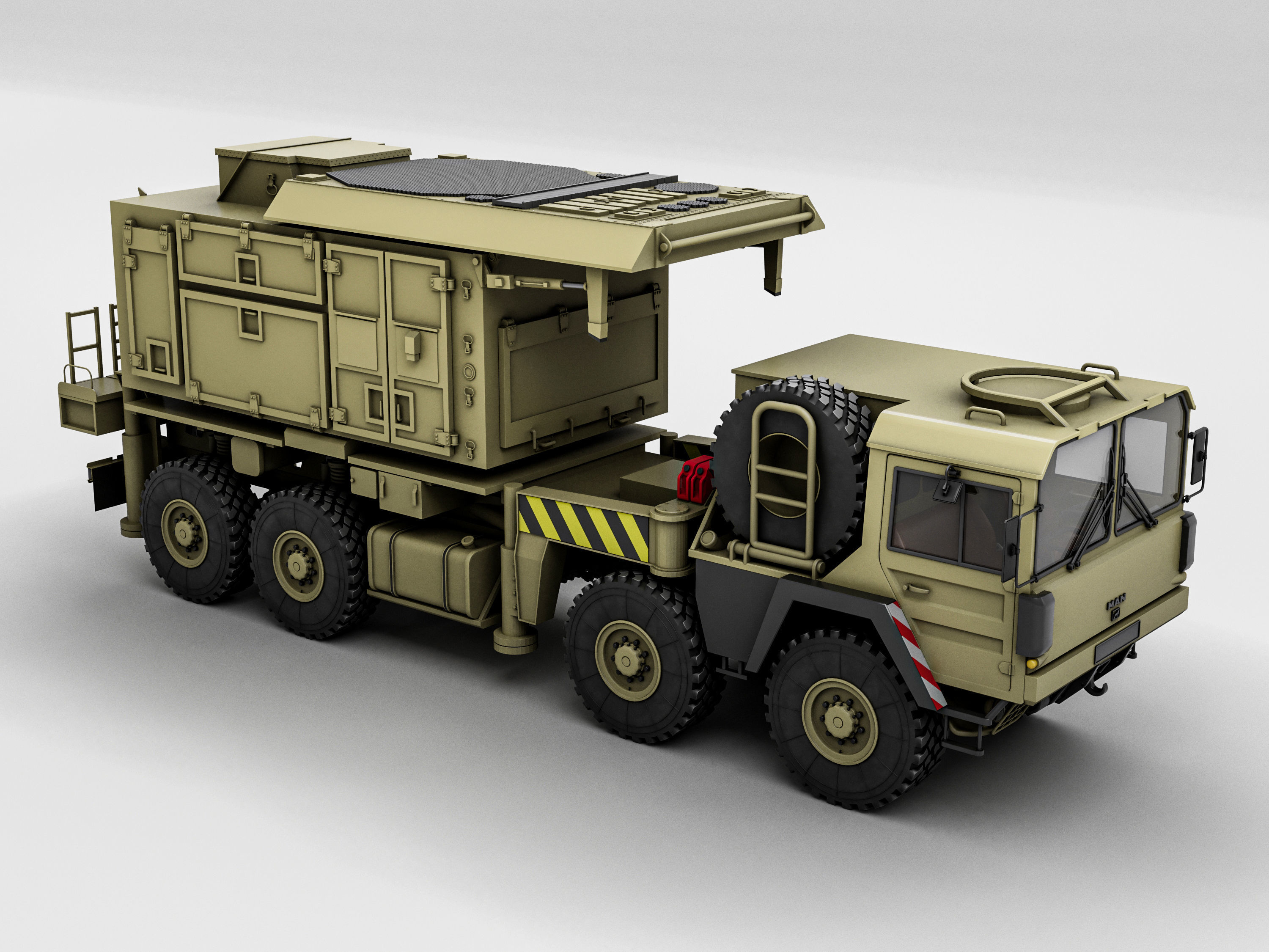 Radar AN MPQ-53 MAN KAT 3D model_17