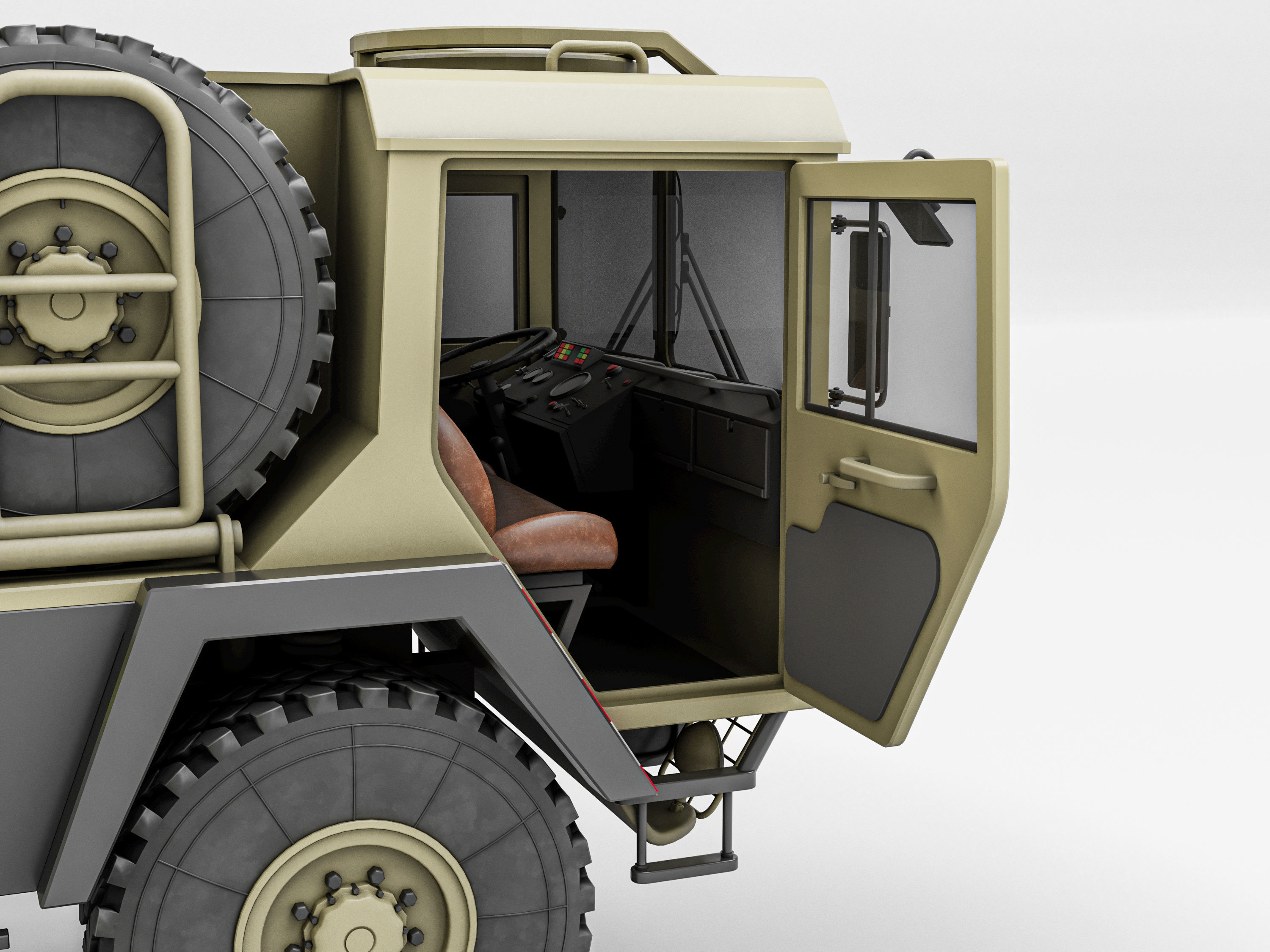 Radar AN MPQ-53 MAN KAT 3D model_9