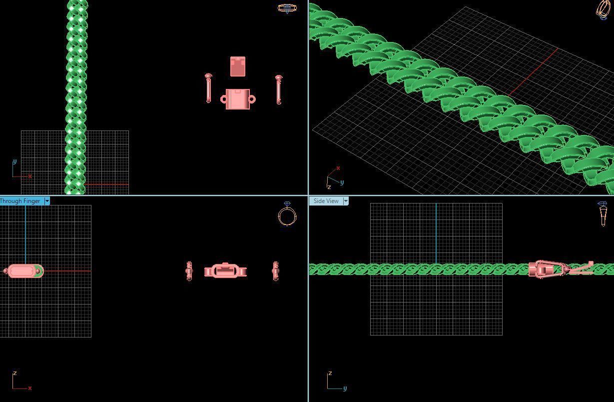 3d jewelry cuban chains 3D print model_49