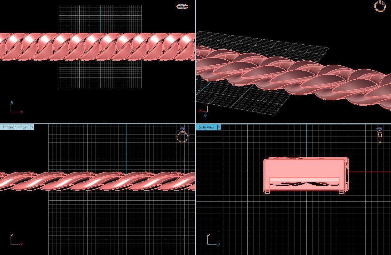 3d jewelry cuban chains 3D print model_36