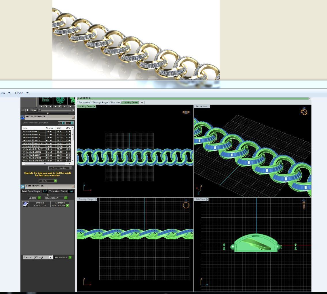 3d jewelry cuban chains 3D print model_5