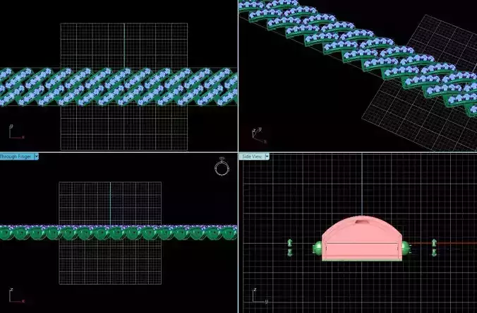 3d jewelry cuban chains