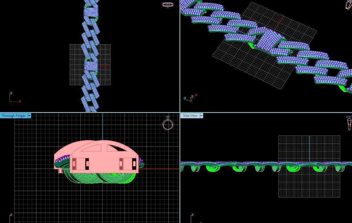 3d jewelry cuban chains 3D print model_16