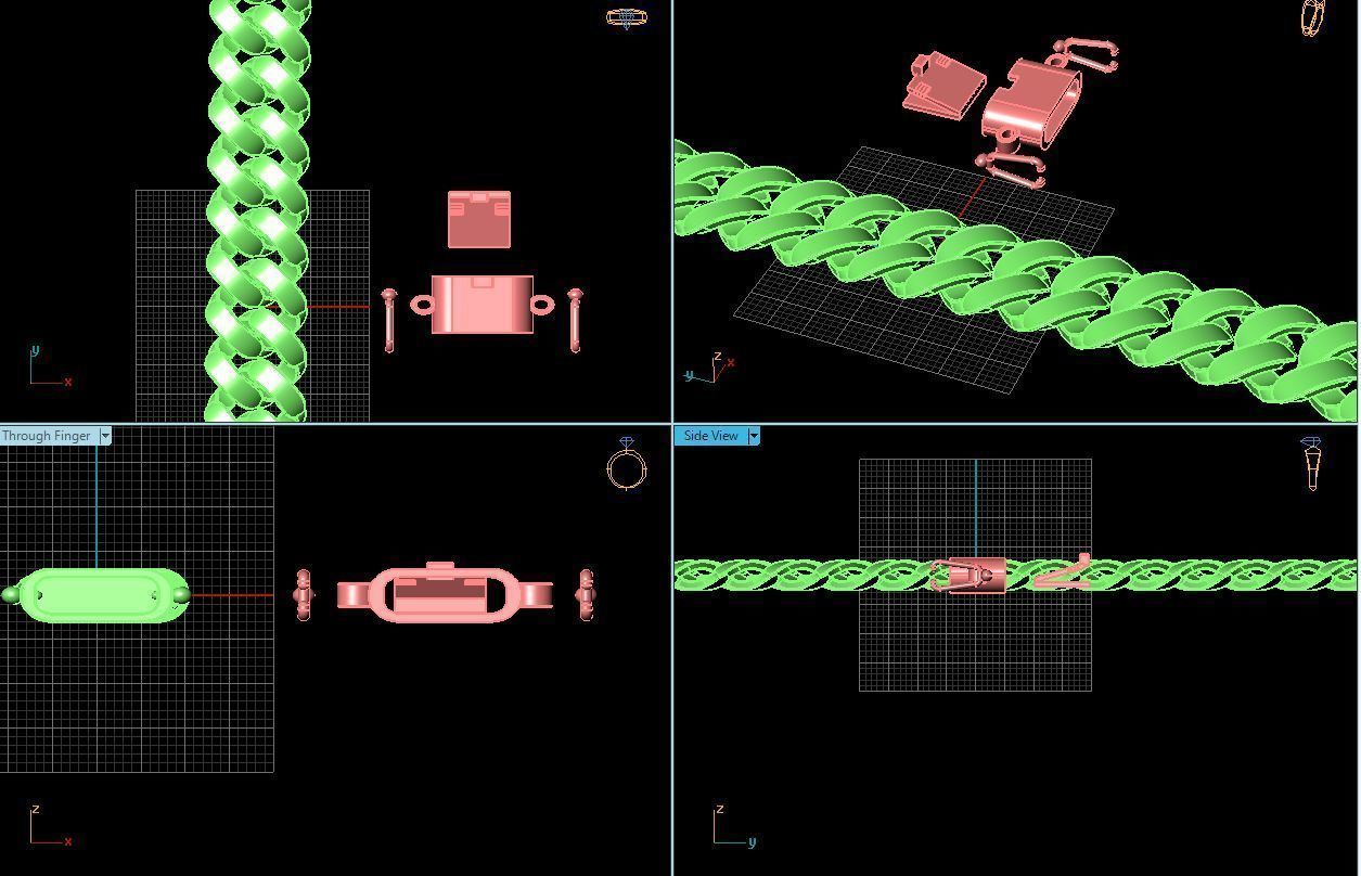 3d jewelry cuban chains 3D print model_44