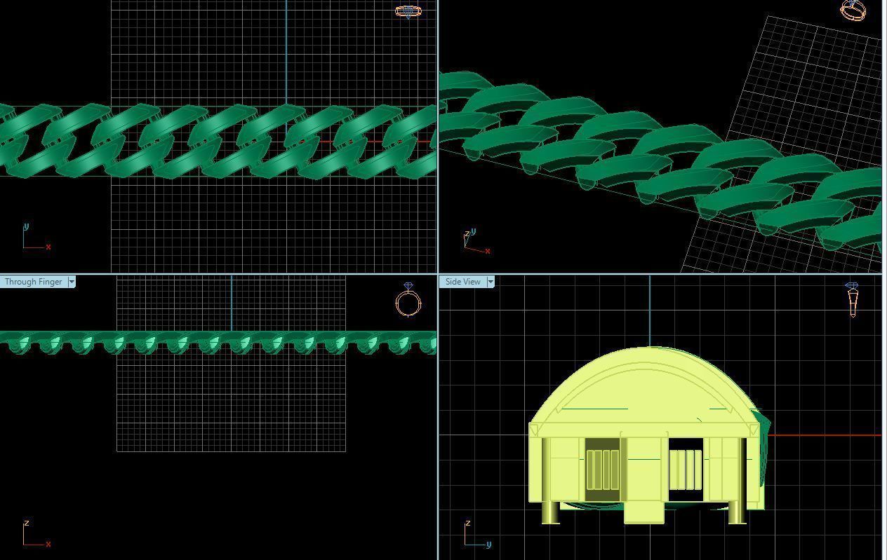 3d jewelry cuban chains 3D print model_28