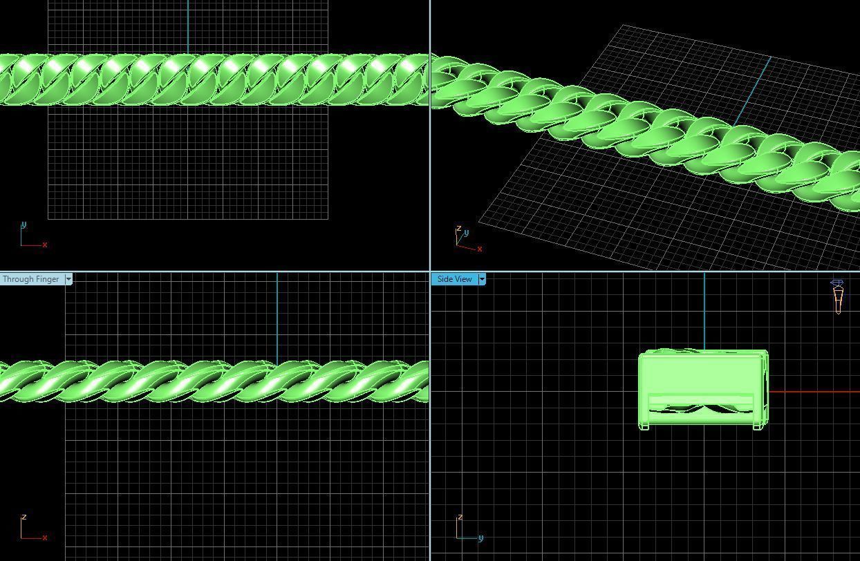 3d jewelry cuban chains 3D print model_18