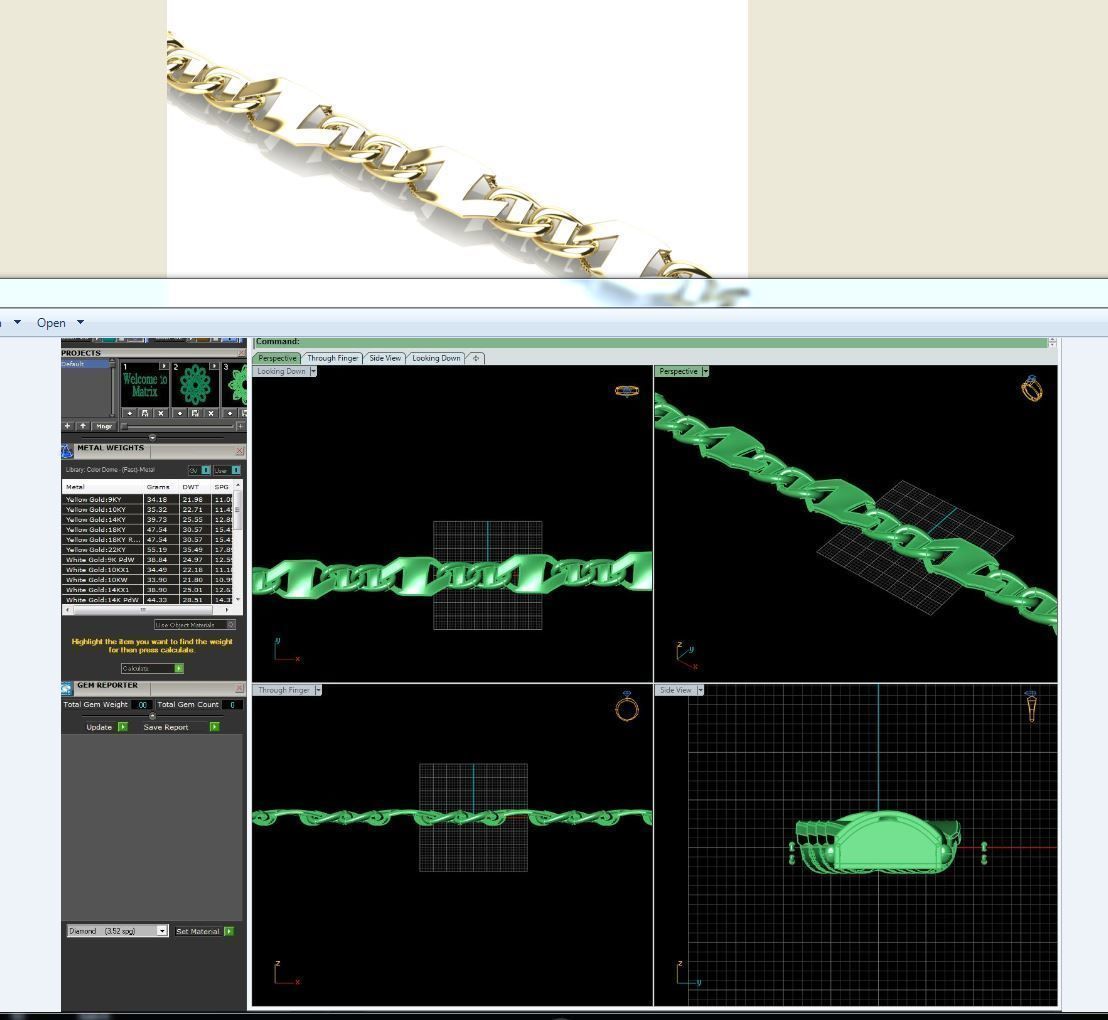 3d jewelry cuban chains 3D print model_13