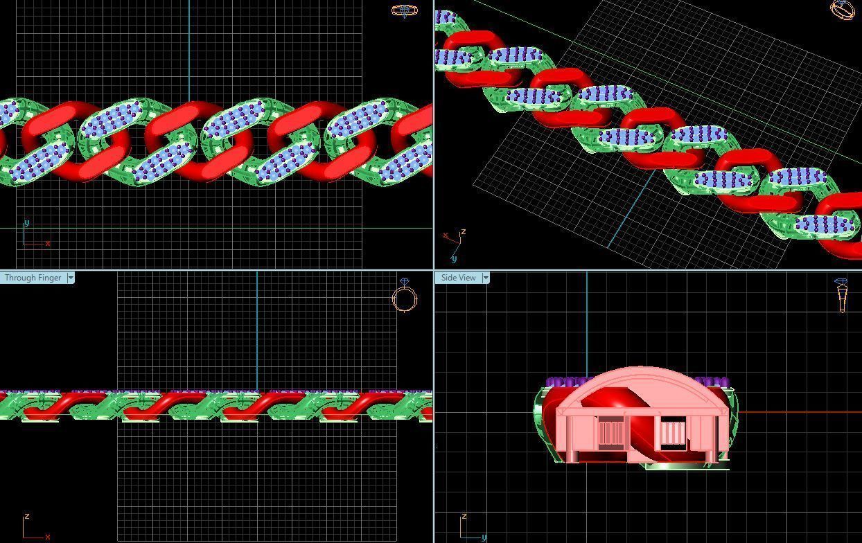 3d jewelry cuban chains 3D print model_20