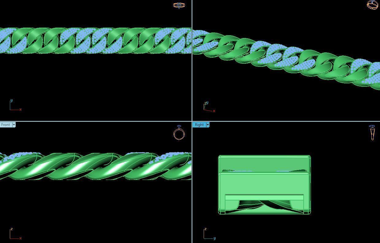 3d jewelry cuban chains 3D print model_46