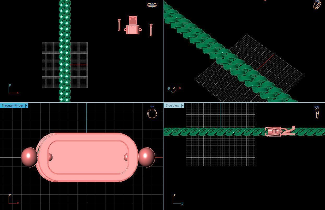 3d jewelry cuban chains 3D print model_48