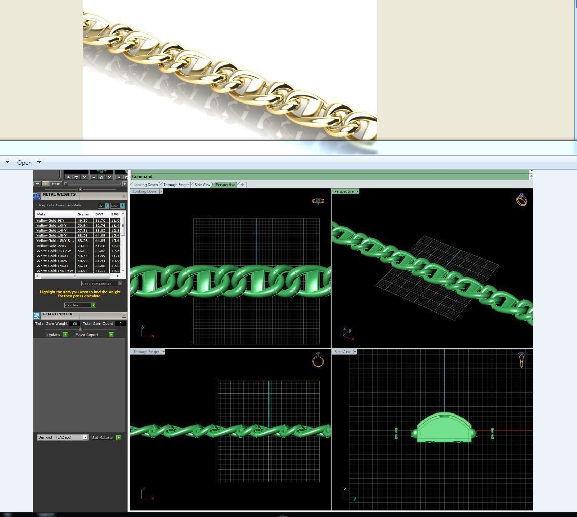 3d jewelry cuban chains 3D print model_17