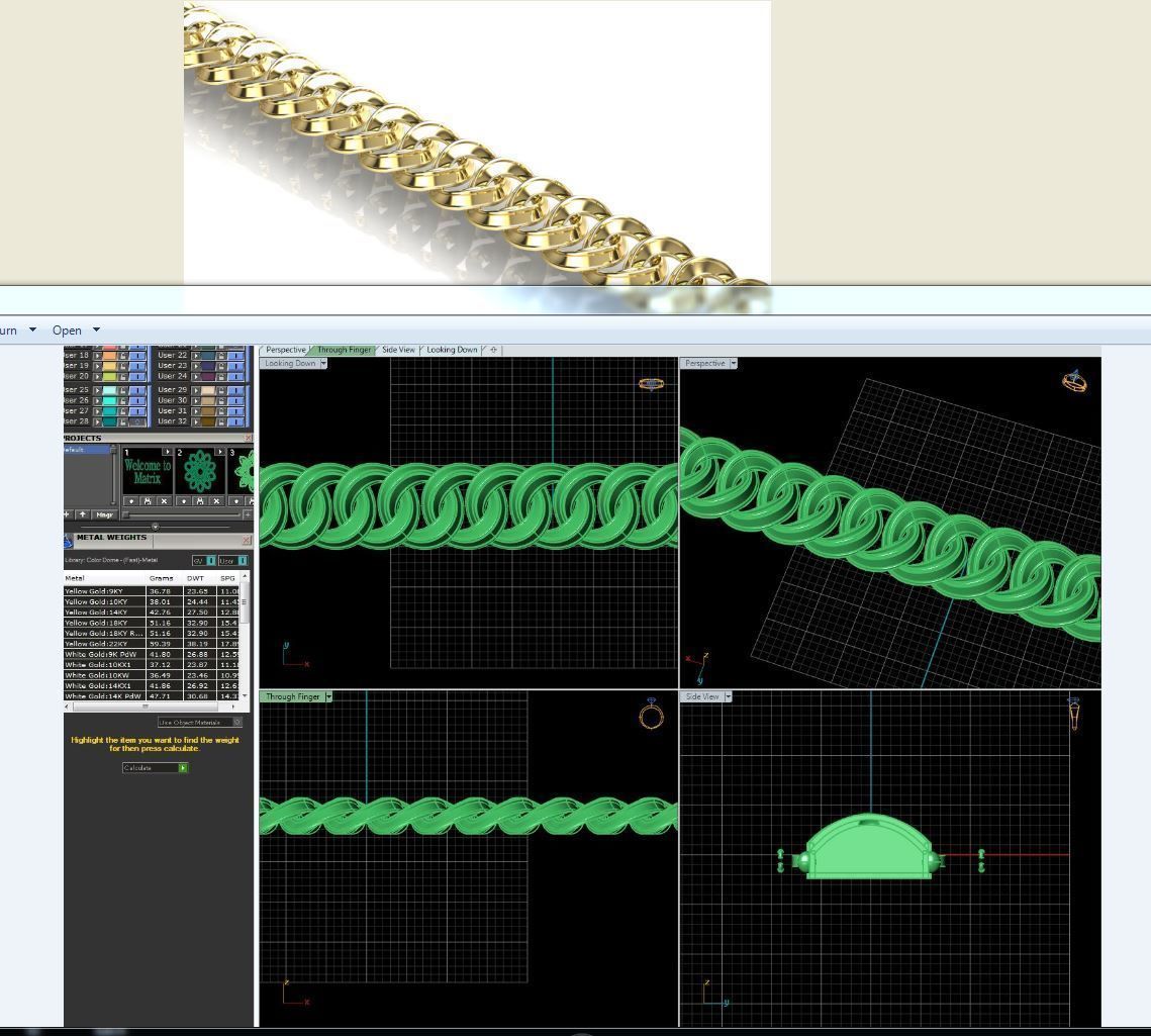 3d jewelry cuban chains 3D print model_8