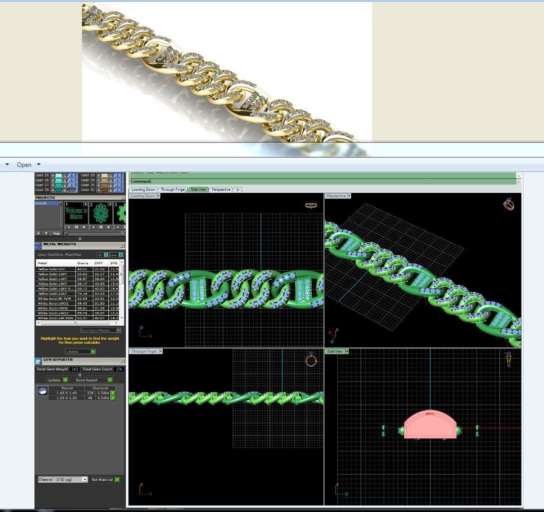 3d jewelry cuban chains 3D print model_31