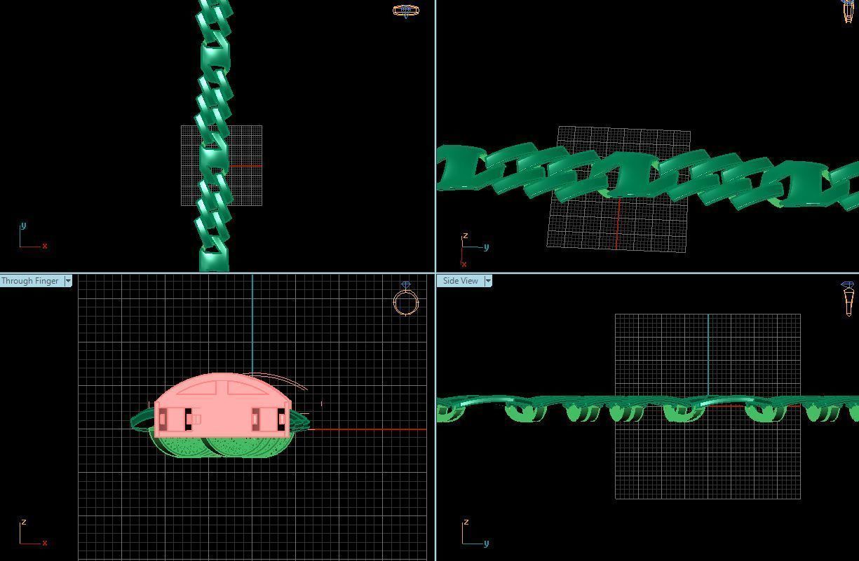 3d jewelry cuban chains 3D print model_14