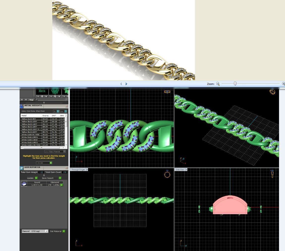 3d jewelry cuban chains 3D print model_24