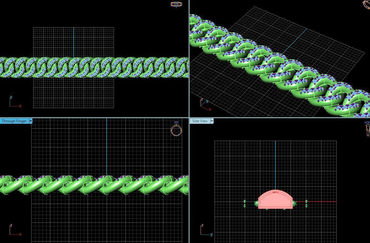 3d jewelry cuban chains 3D print model_12