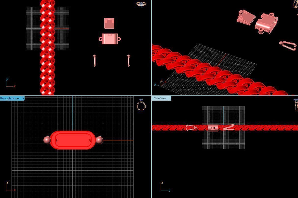 3d jewelry cuban chains 3D print model_33