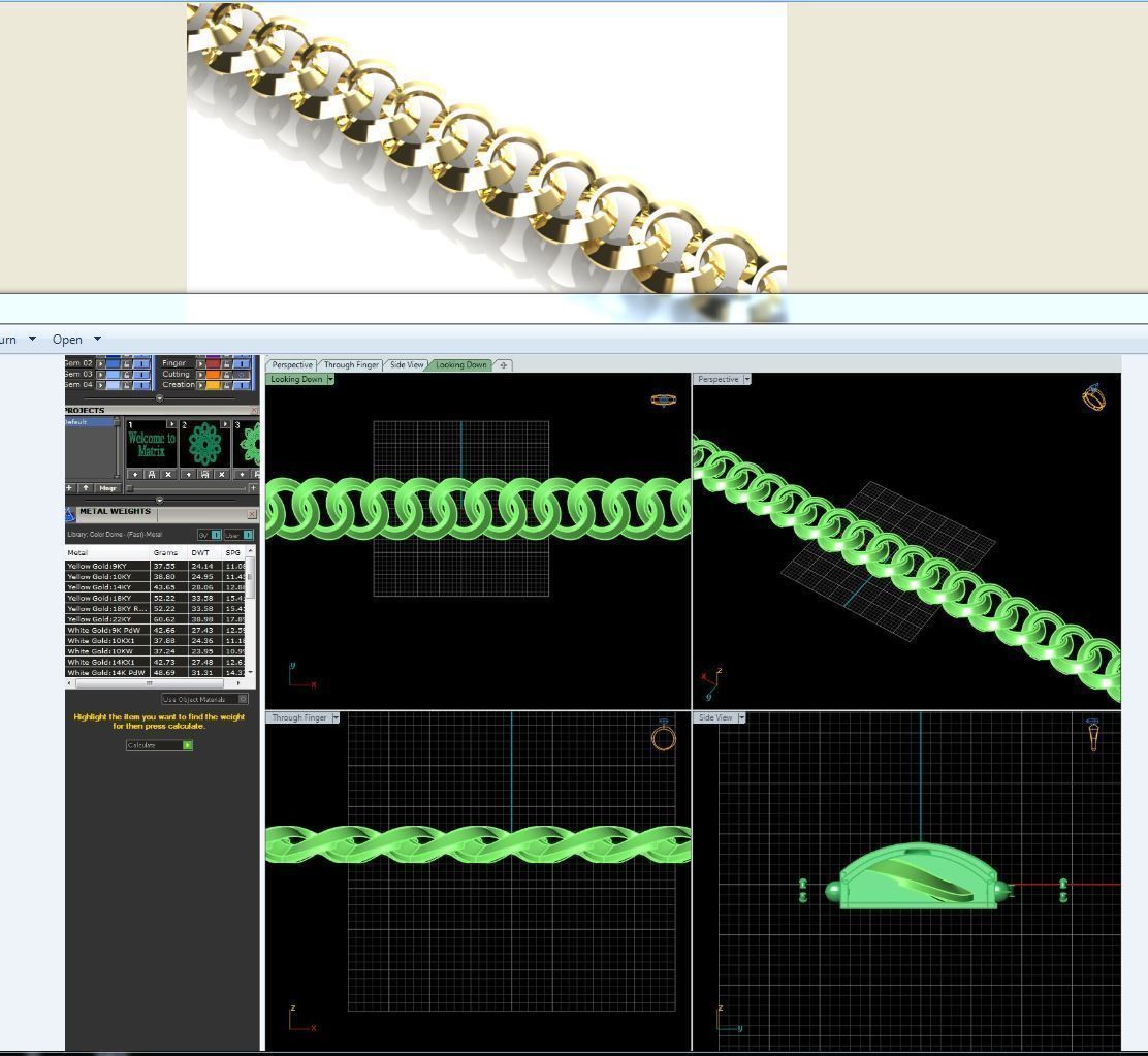 3d jewelry cuban chains 3D print model_37