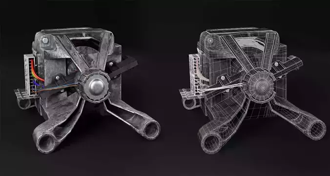 Realistic Engine Model - High-Quality 3D Asset