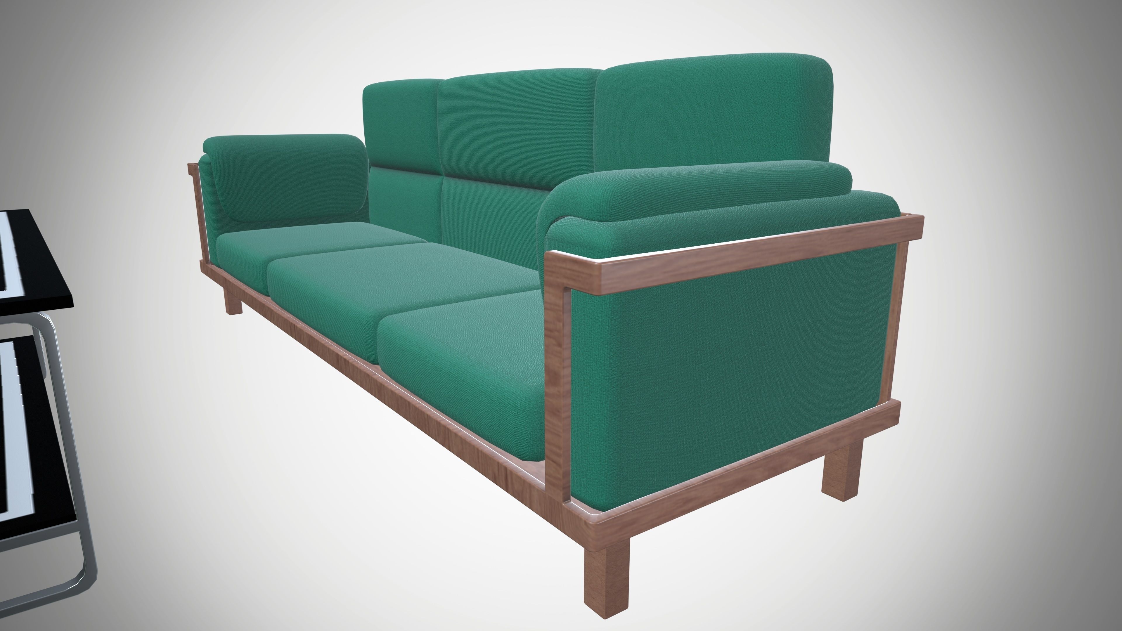 Sofa and Table 3D model_7