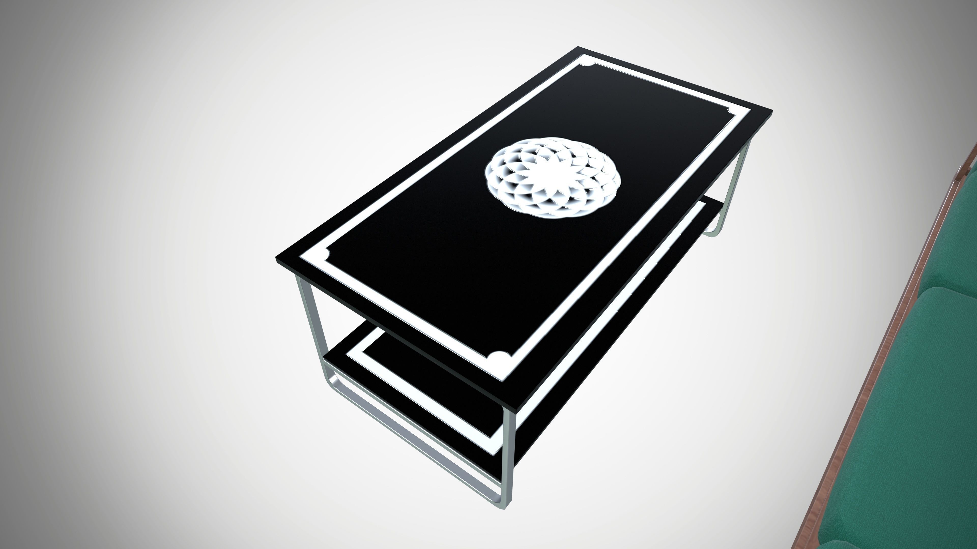 Sofa and Table 3D model_8