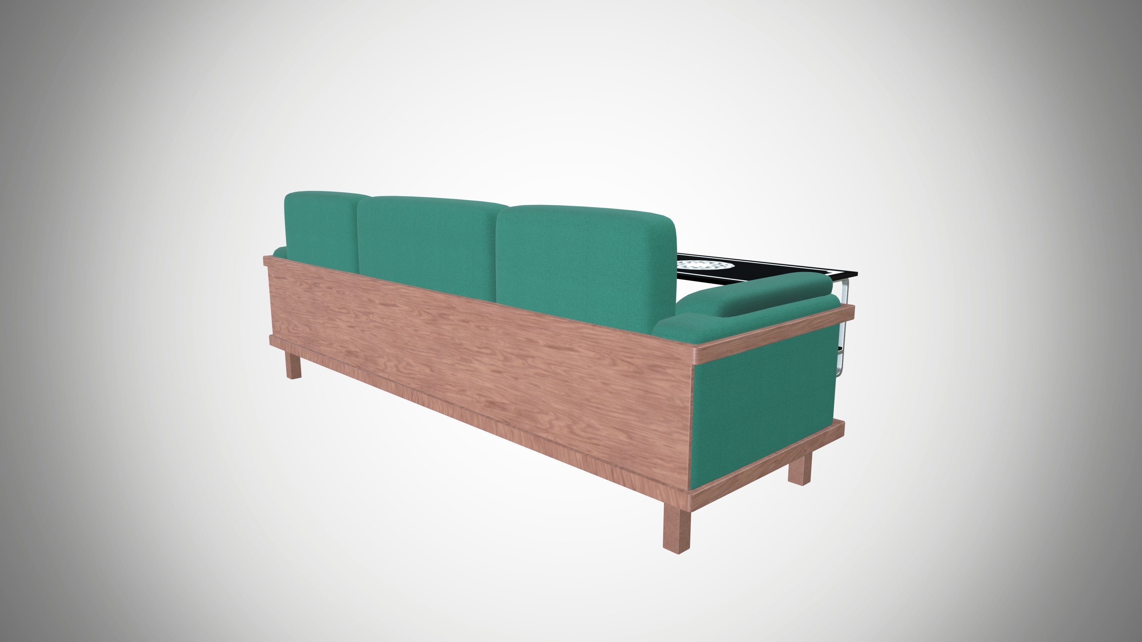 Sofa and Table 3D model_5