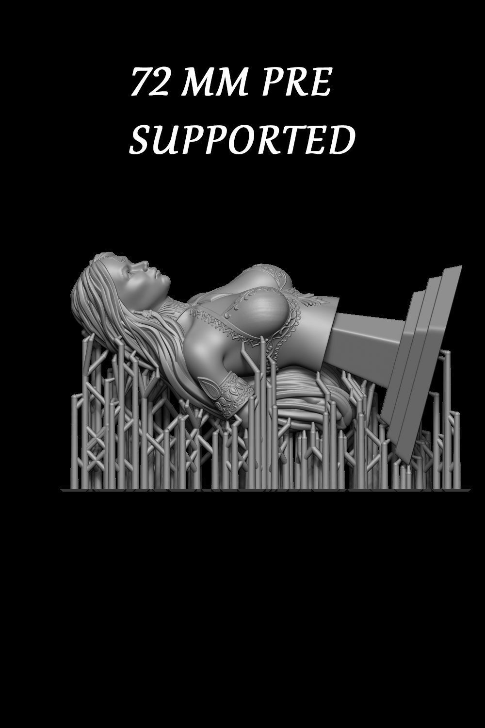 Calista Mistwalker Magic Odyssey bust 3D print model_7