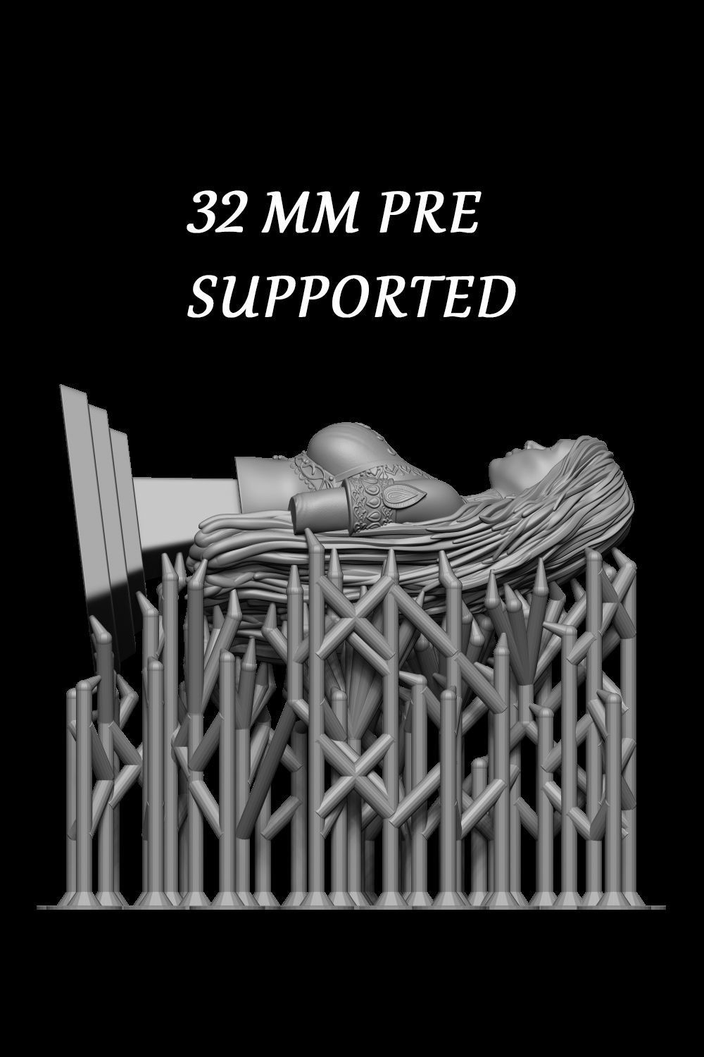 Calista Mistwalker Magic Odyssey bust 3D print model_5