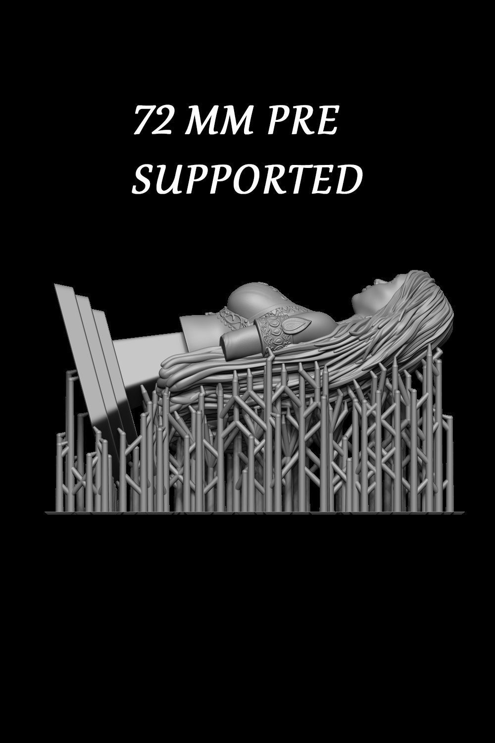 Calista Mistwalker Magic Odyssey bust 3D print model_8