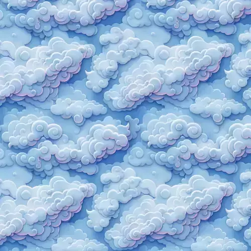  Stylized Clouds Seamless Texture 