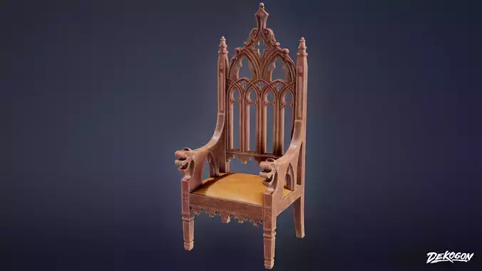 MEDIEVAL - Chair 04 - LOW POLY