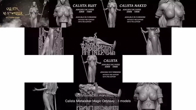 Calista Mistwalker Magic Odyssey 3D Model Collection