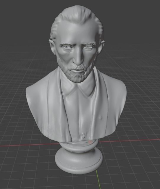 Van Gogh 3D print model_3