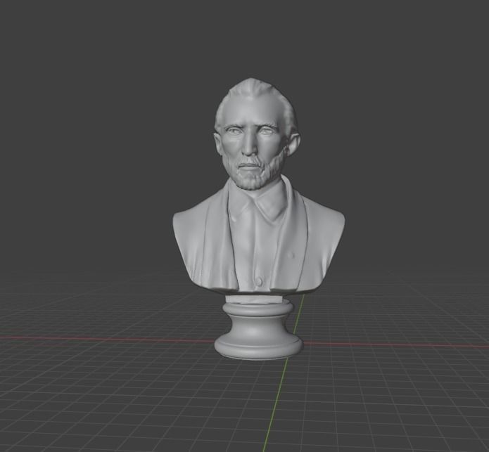 Van Gogh 3D print model_1