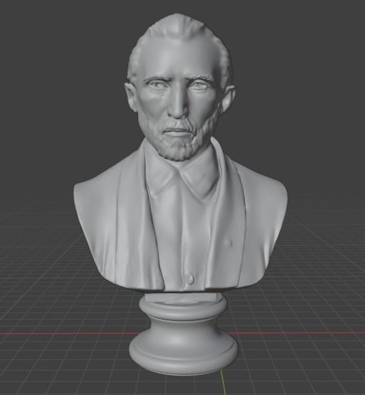 Van Gogh 3D print model_11