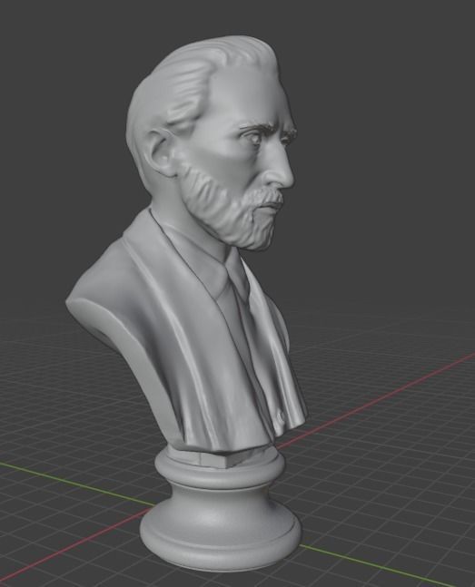 Van Gogh 3D print model_15