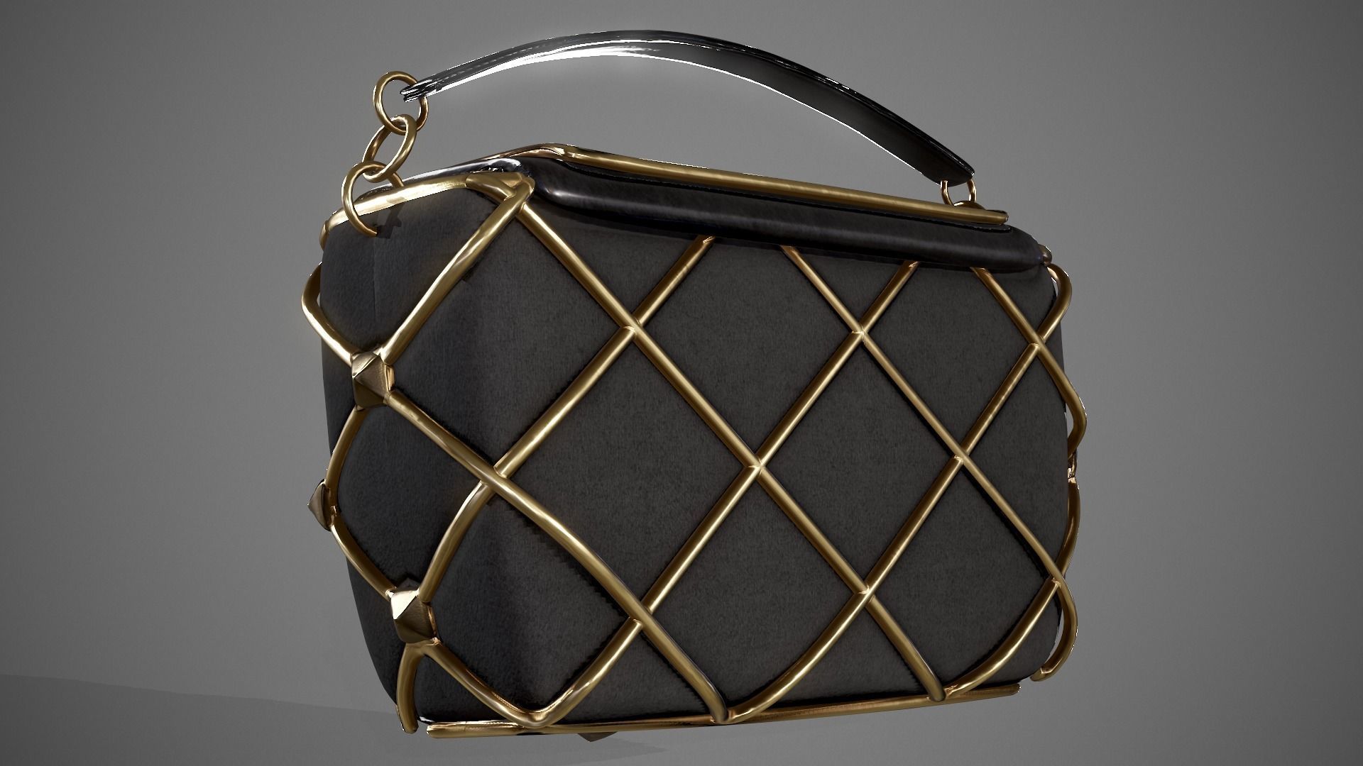 Female Bag Free low-poly 3D model_4