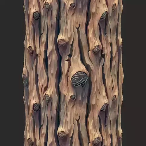 Stylized Bark Seamless Texture