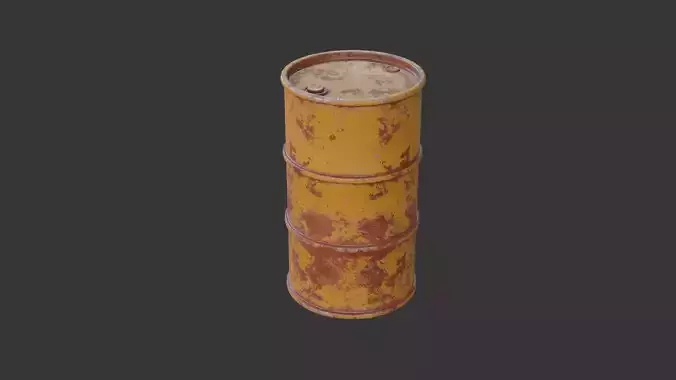 Barrel Low-poly 3D model