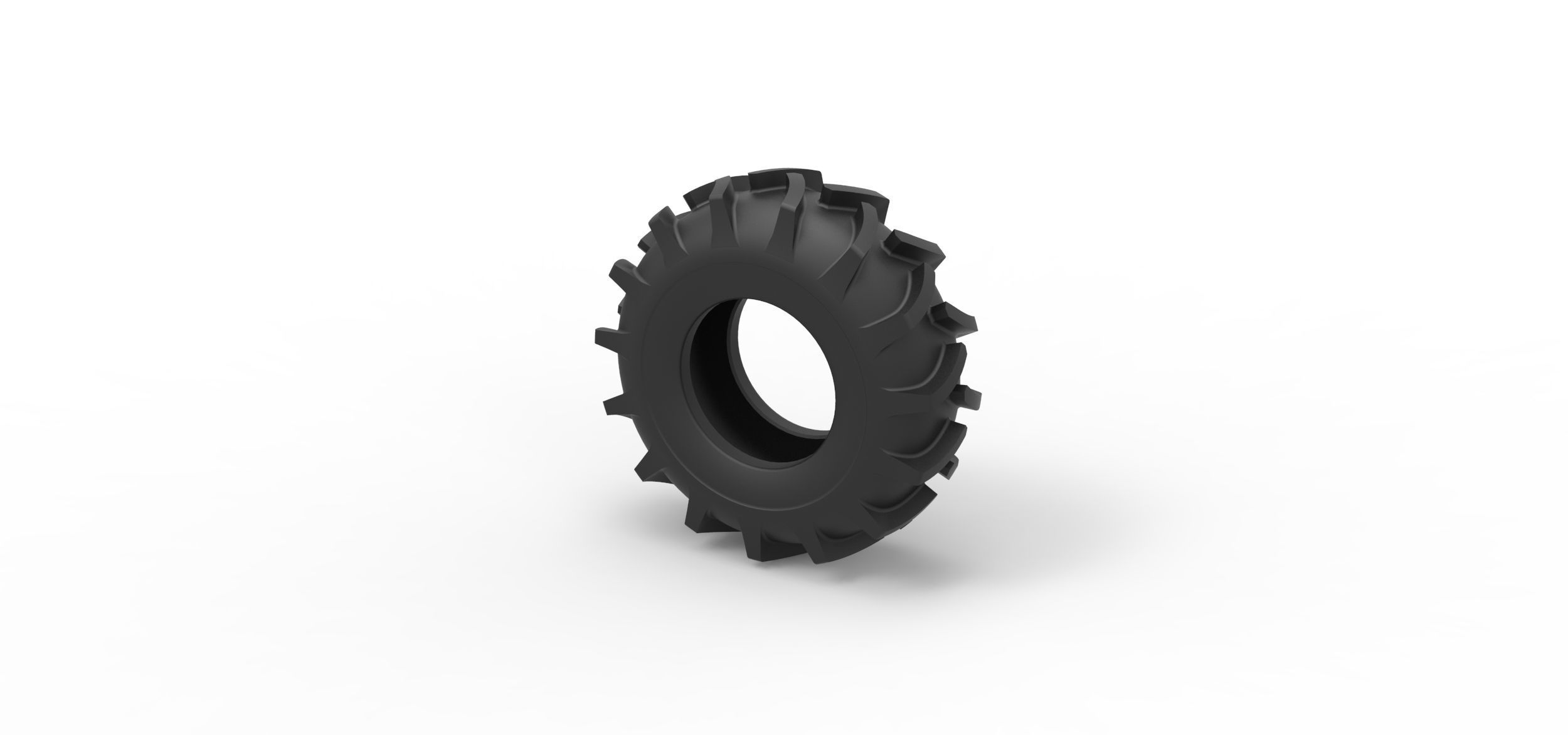 Tire of Redneck Rave Mud truck Scale 1 to 25 3D print model_6