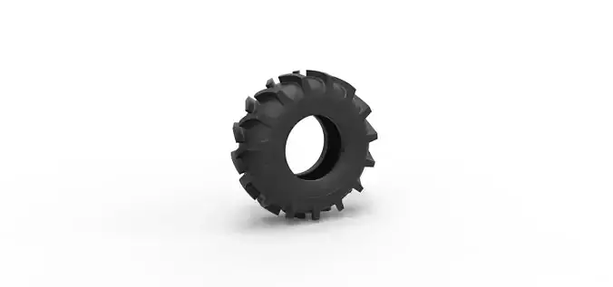 Tire of Redneck Rave Mud truck Scale 1 to 25