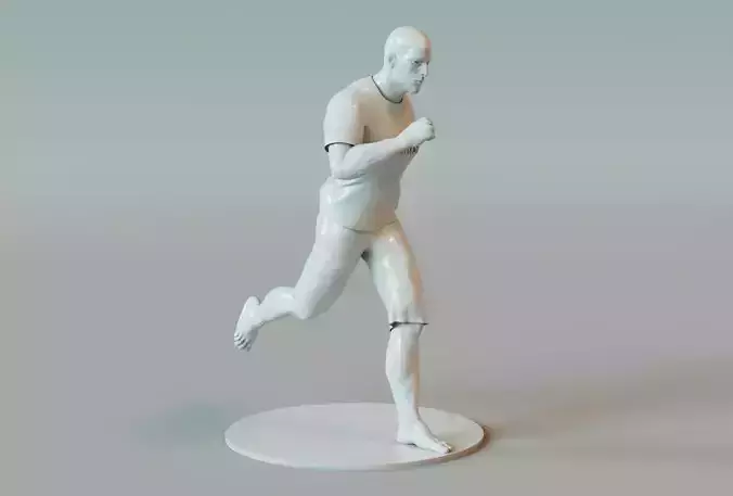 runner statue of man running 3D print model 3D print model