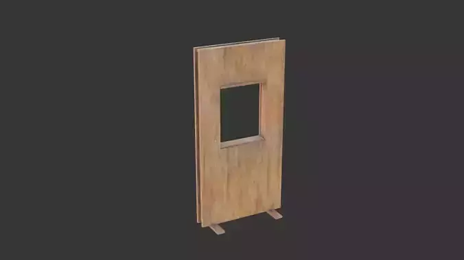 Plywood booth