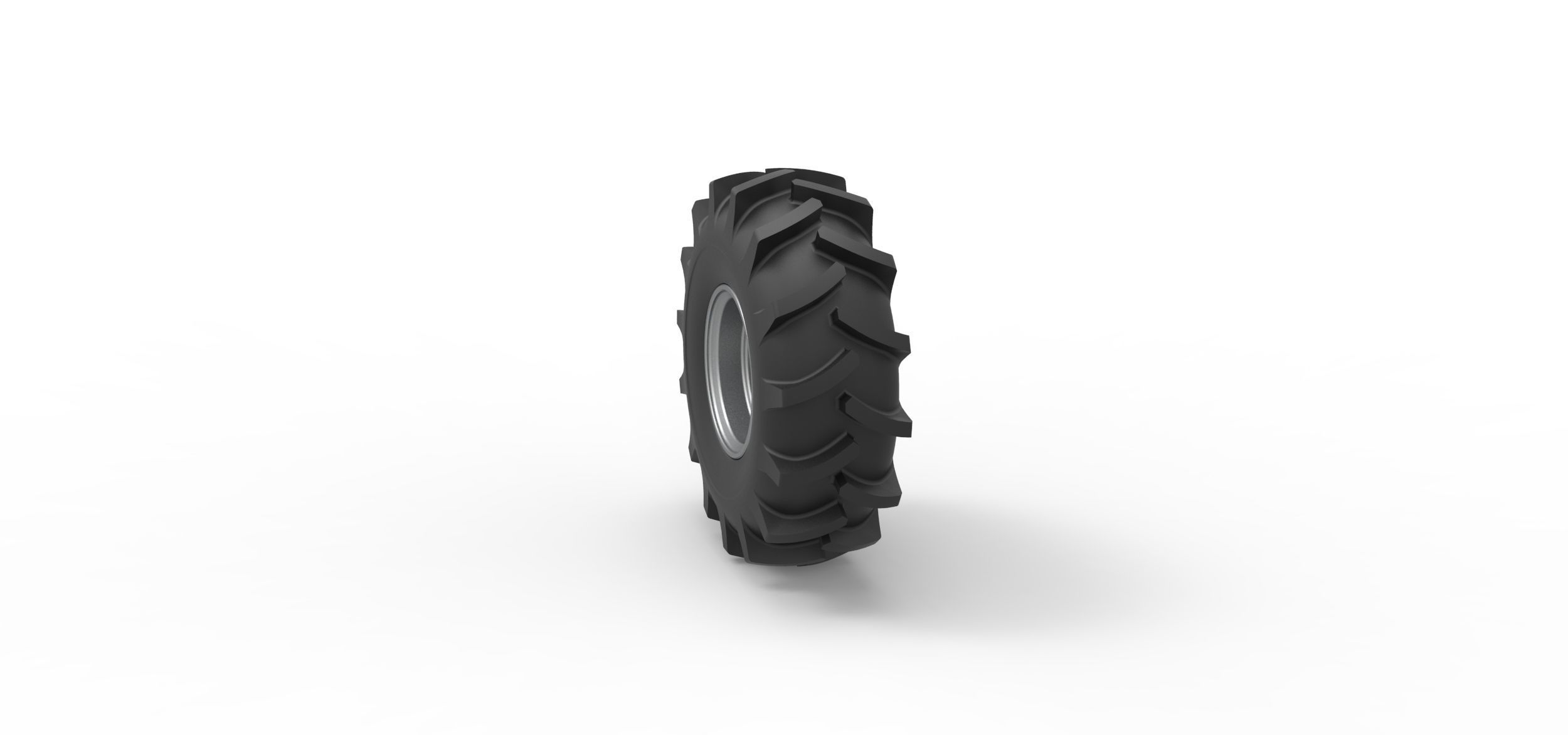 Wheel of Redneck Rave Mud truck Scale 1 to 25 3D print model_7