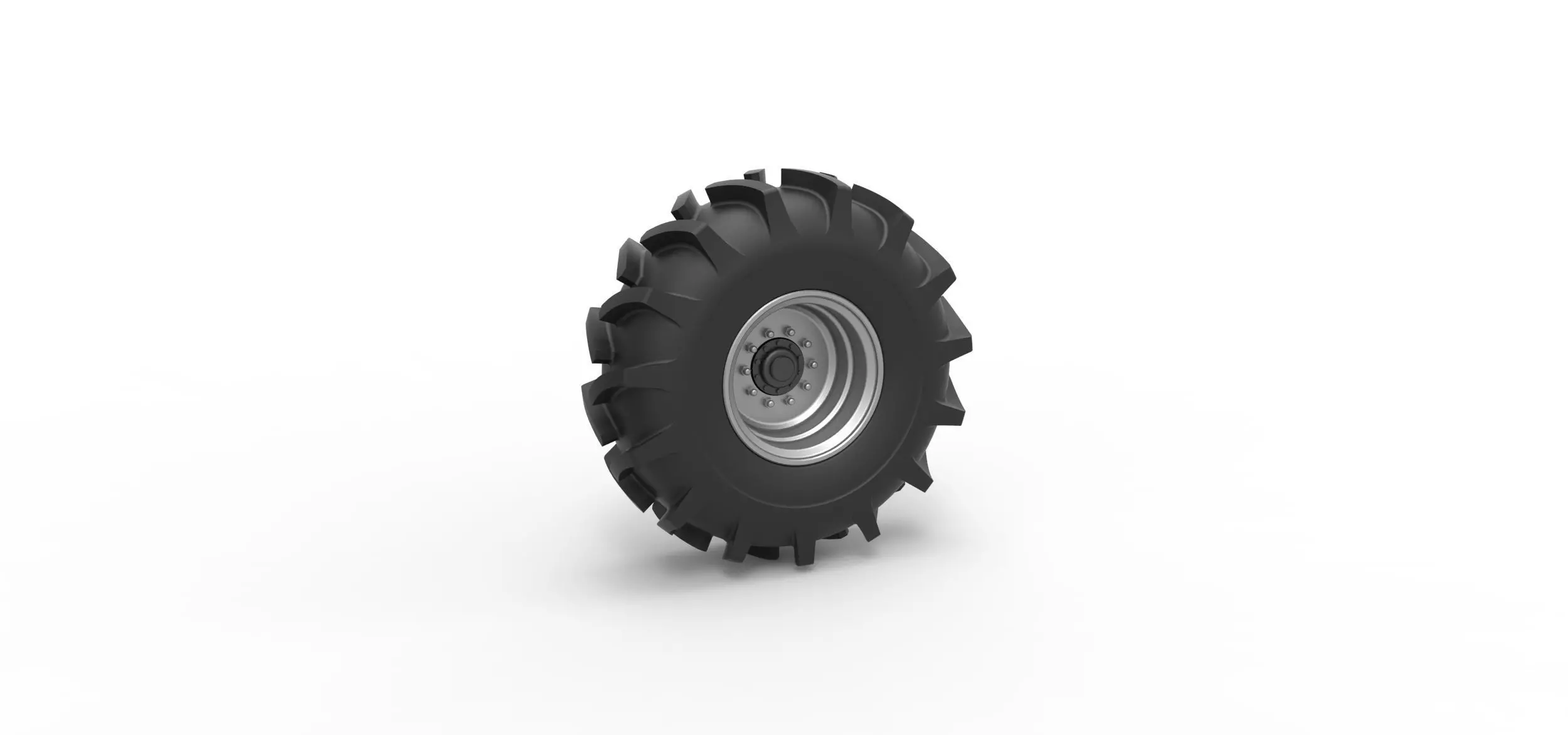 Wheel of Redneck Rave Mud truck Scale 1 to 25 3D print model_0